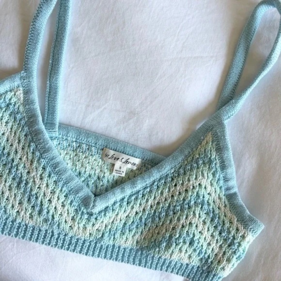 For Love And Lemons Corinna Knit Bralette Skirt Set Small - Picture 8 of 9